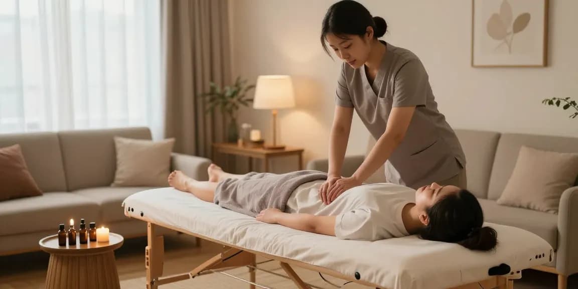 마포출장안마를 위한 편안한 마사지 환경, 전문가가 도착해 편안한 분위기에서 서비스를 시작합니다.